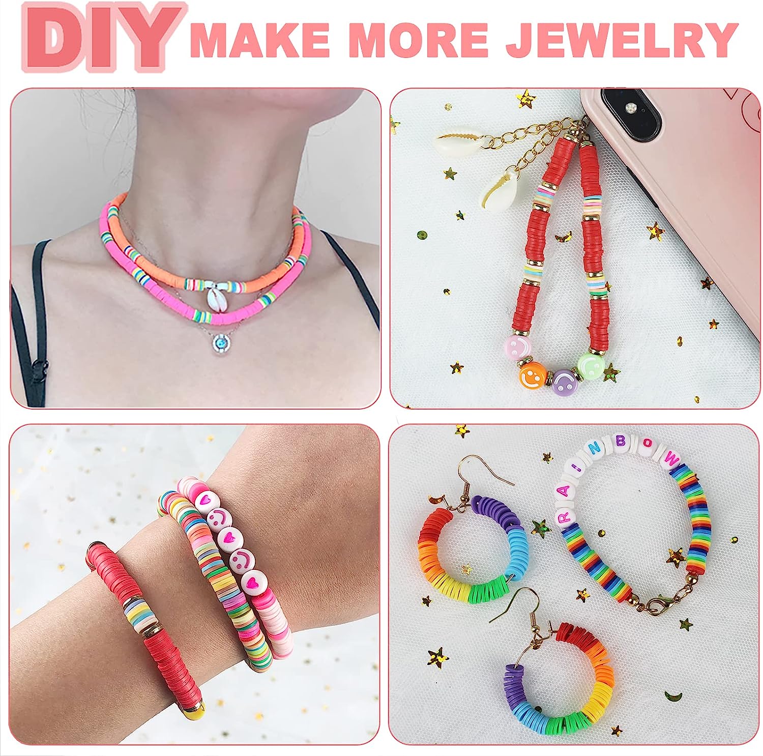 🔥LAST DAY SALE 50% OFF💕Clay Beads Bracelet Making Kit