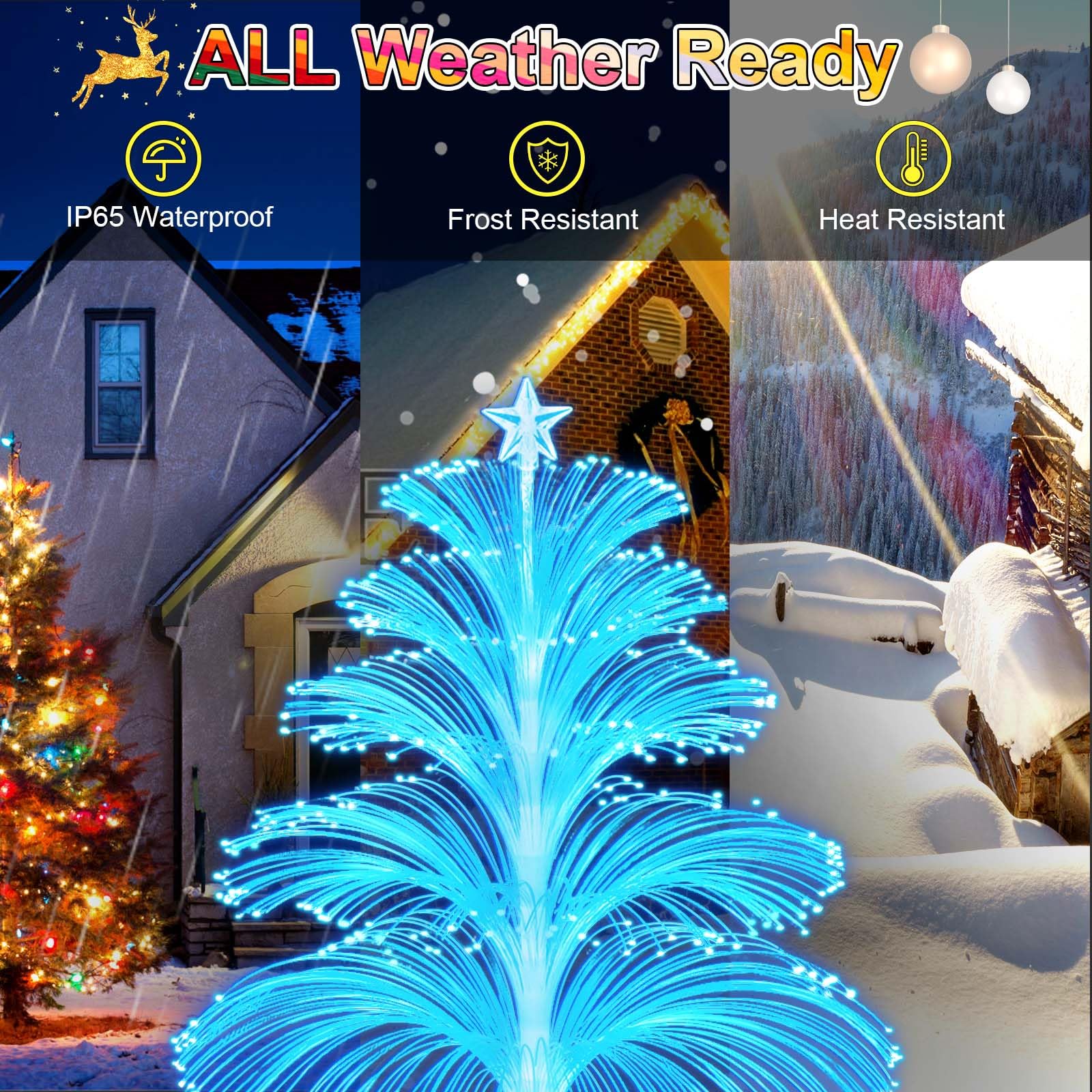 (🎅Early Xmas Offer 1000pcs 50% OFF)🔥 7 Color Changing Christmas Solar Lights🎄