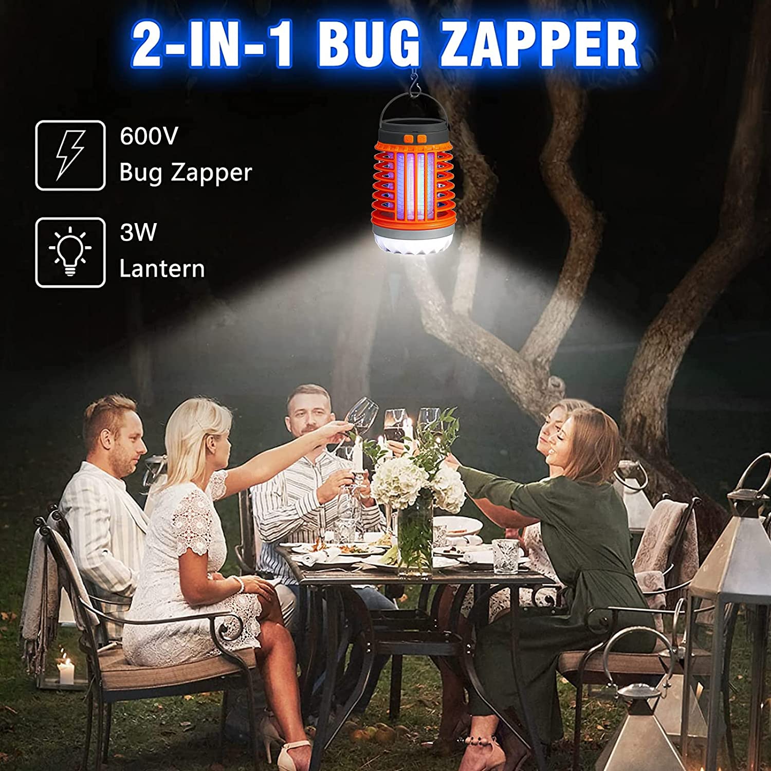 (🔥Last Day Promotion 50% OFF)Mosquito and Bug Killer Lamp For Indoor & Outdoor Camping