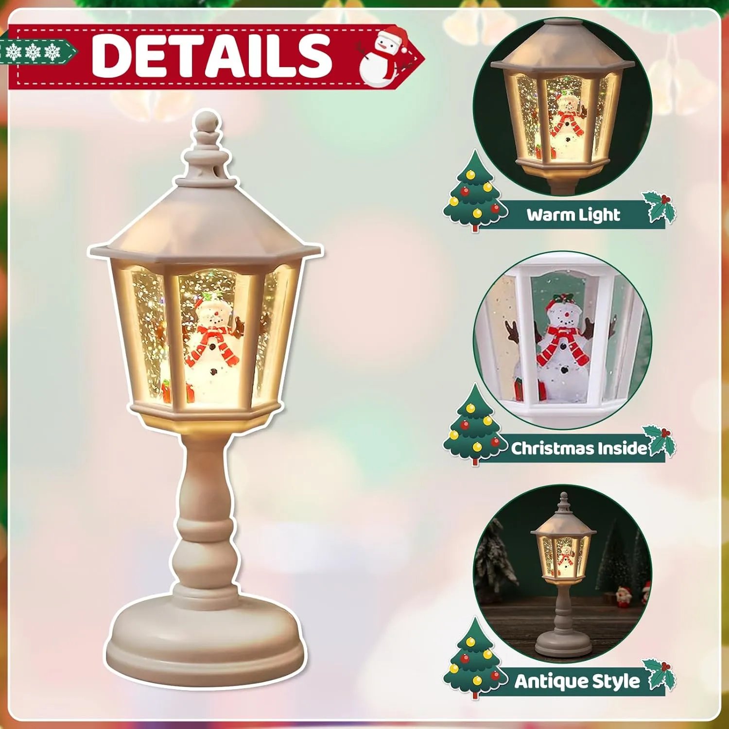 (🎄Early Christmas Sale - 49% OFF)🎁Christmas Snow Globe Lantern LED🔥Buy 2 Get 10% OFF & Free Shipping