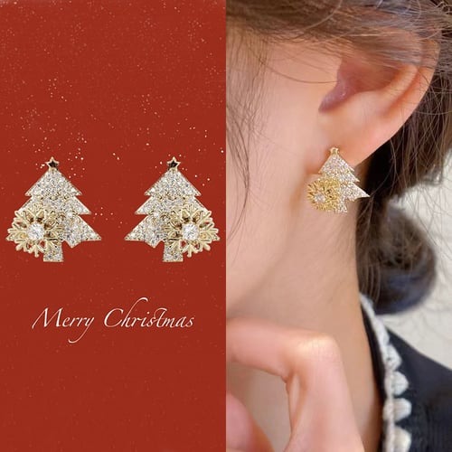 (🌲Early Christmas Sale- 50% OFF) Spinning Christmas Snowflake Earrings