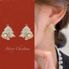 (🌲Early Christmas Sale- 50% OFF) Spinning Christmas Snowflake Earrings with Elegant Gift Box