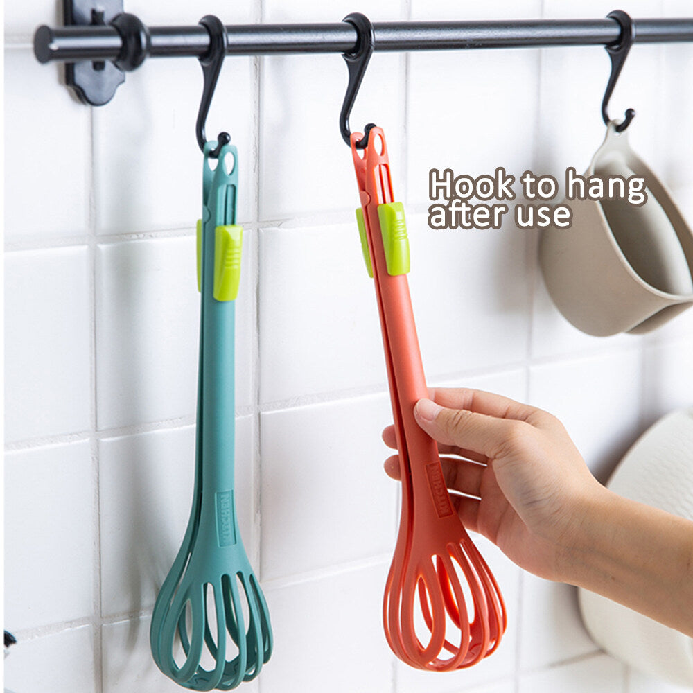 (🌲Hot Sale - SAVE 49% OFF) 2 in 1 Food Clip & Egg Whisk(buy 2 get 2 free now)