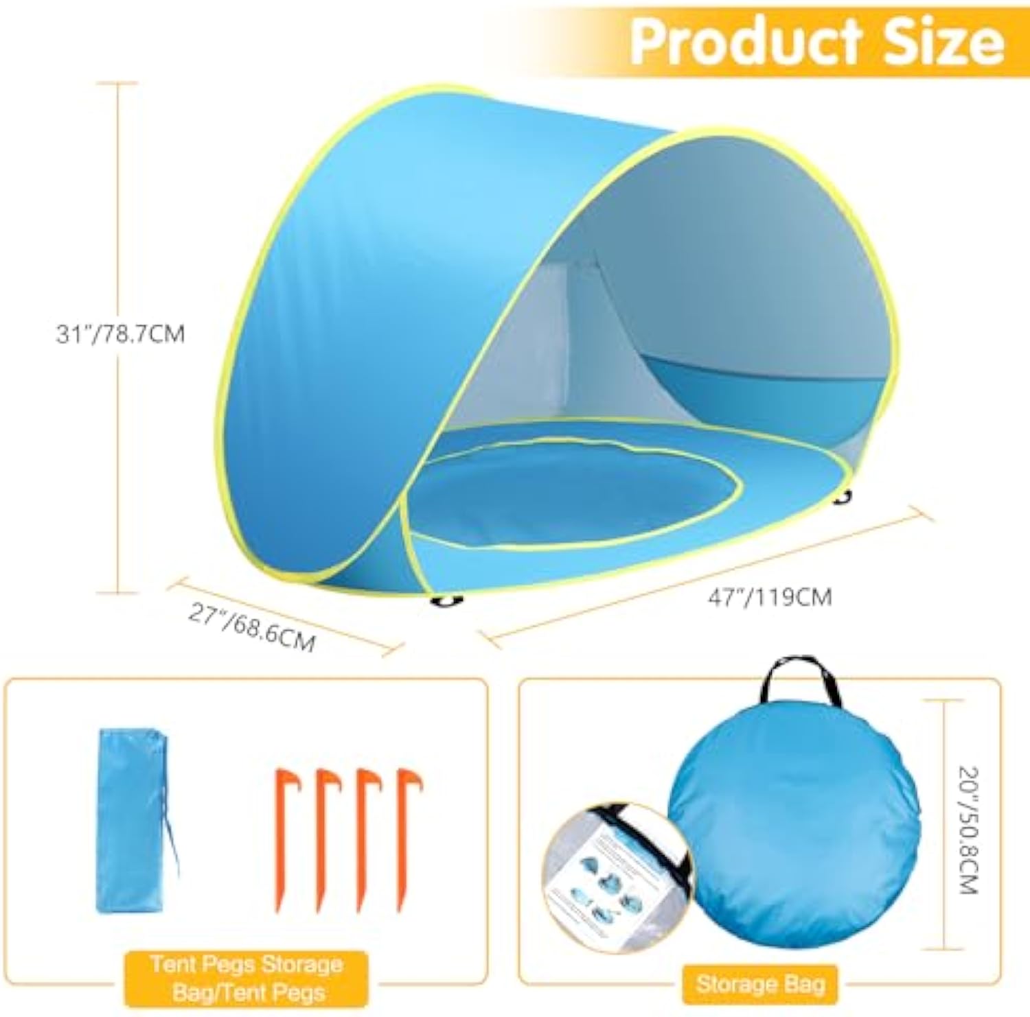 🌴Outdoor Children's Camping Sunshade Beach Tent
