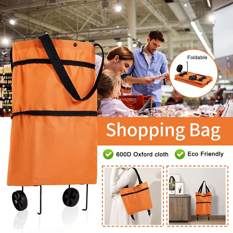 🎄Christmas Sales 49% OFF- 2-in-1 Shopping Bag Folding Green Bag