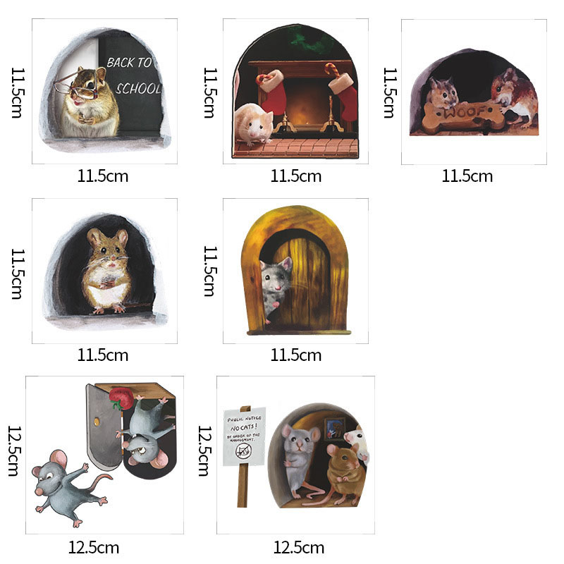 🐭Last Day Promotion- SAVE 70%🏠3D Mouse Wall Sticker