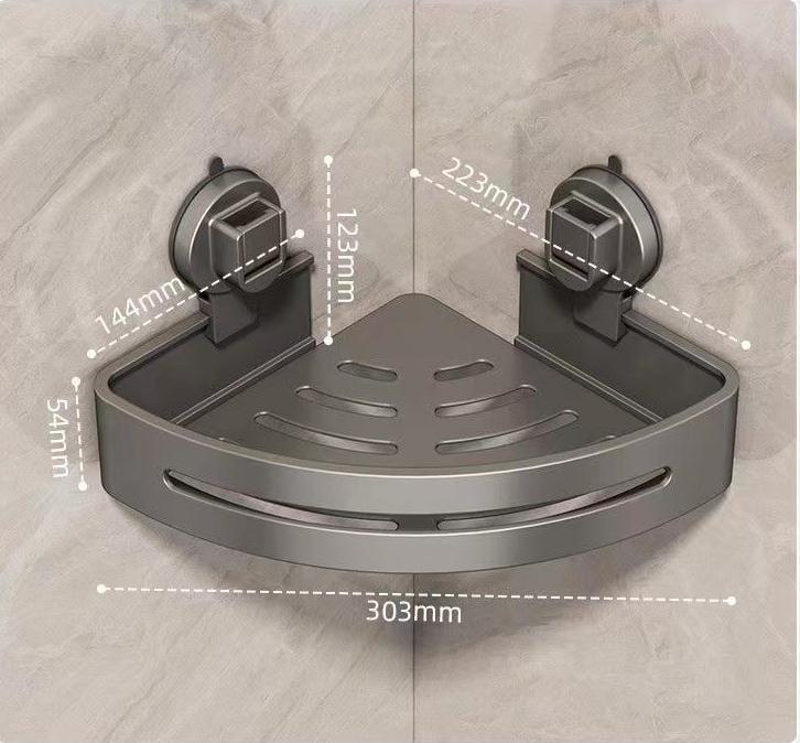 🔥Kaufe 3 Erhalte 1🚿Dreiecksregal fürs Badezimmer(Bohrfreie Saugnäpfe)