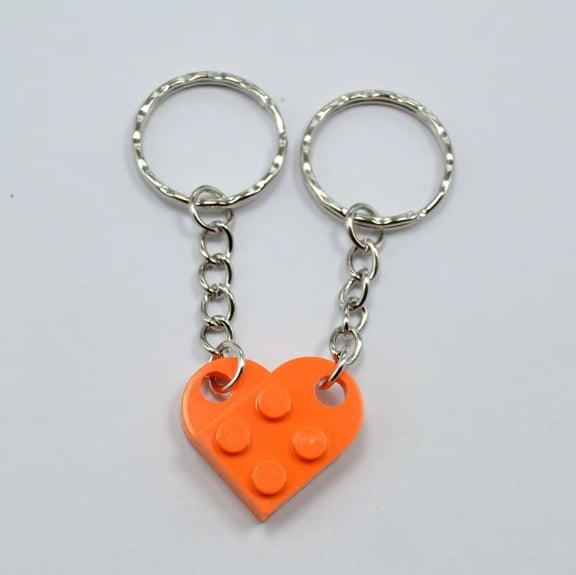 🔥💖Brick Heart Keychain Set