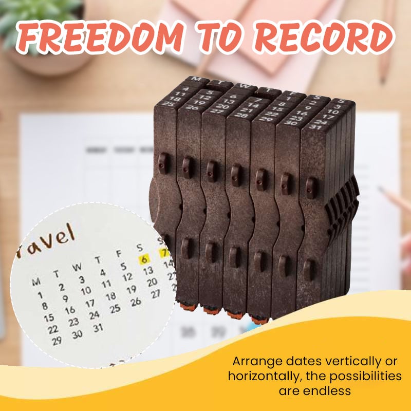 🔥Last Day Promotion 50% OFF🔥TimeBlocks Connected Calendar Stamp – A Timeless Desk Essential