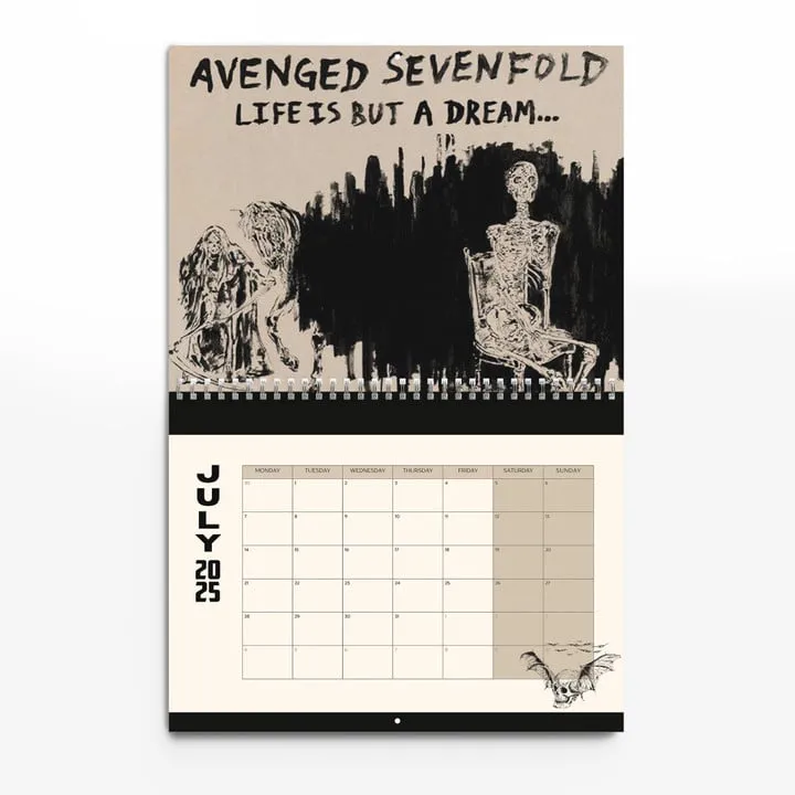 Avenged Sevenfold Wall Hanging Calendar