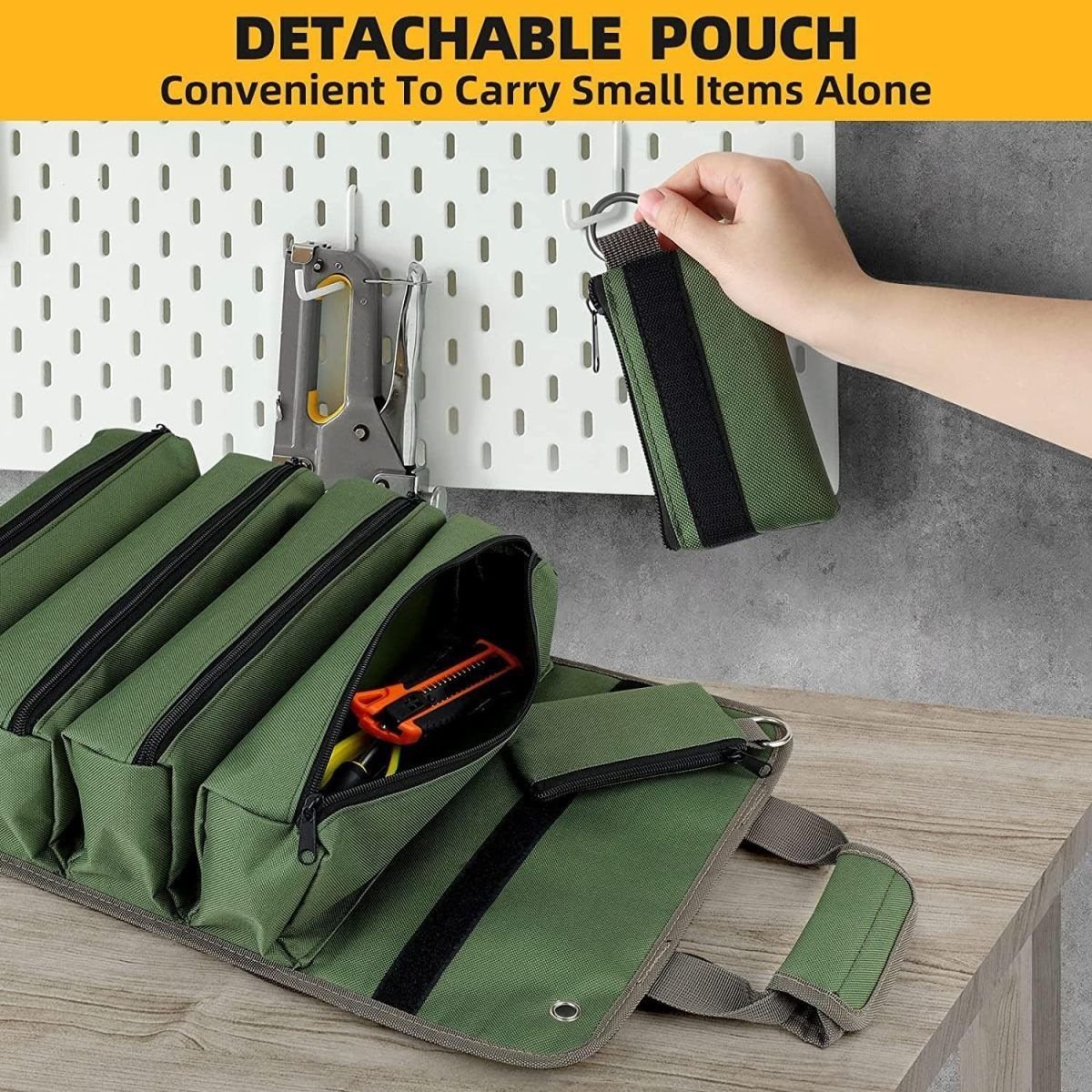 ⏰LAST DAY SALE 50% OFF💥Portable Foldable Tool Storage Bag, Roll Up Tool Bag
