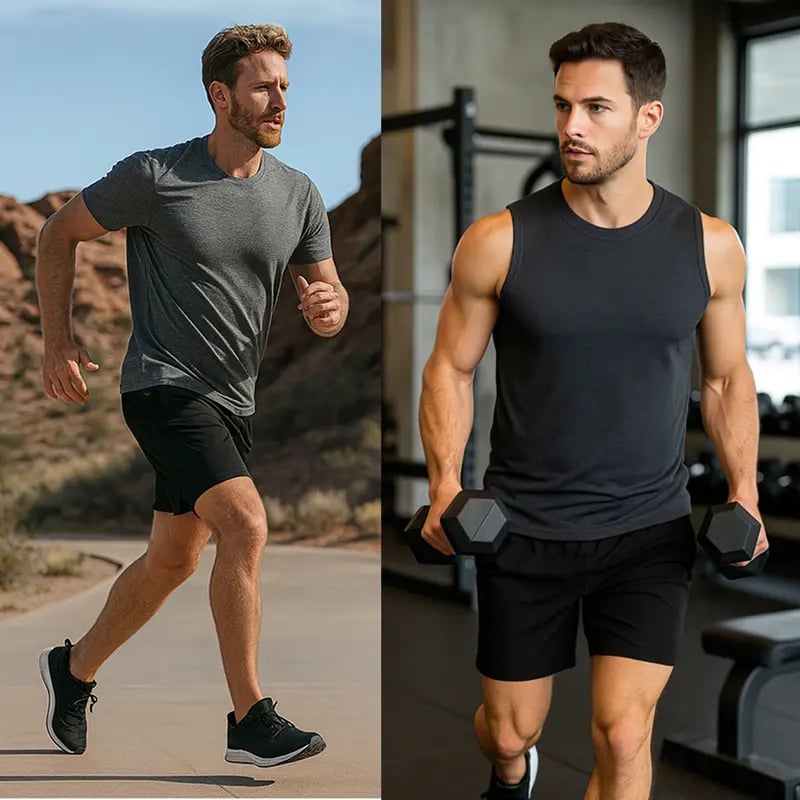 🎁TikTok Last Day Sale - 70% OFF🔥3-Pack Men's 2 in 1 Stretch Active Quick Dry Gym Running Shorts With Liner