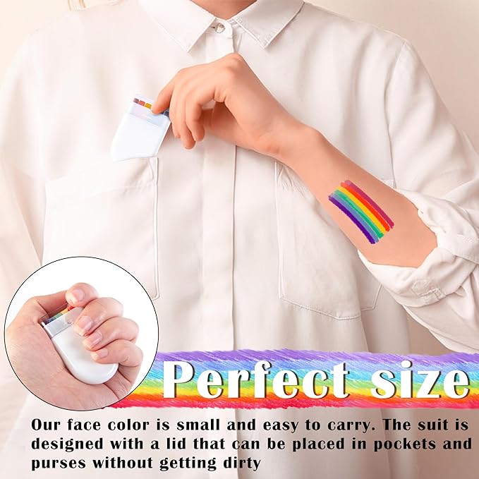 🏳‍🌈Rainbow Face Body Paint