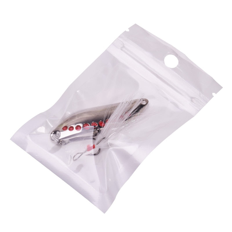 Metal VIB Leech Spinners Spoon Lure