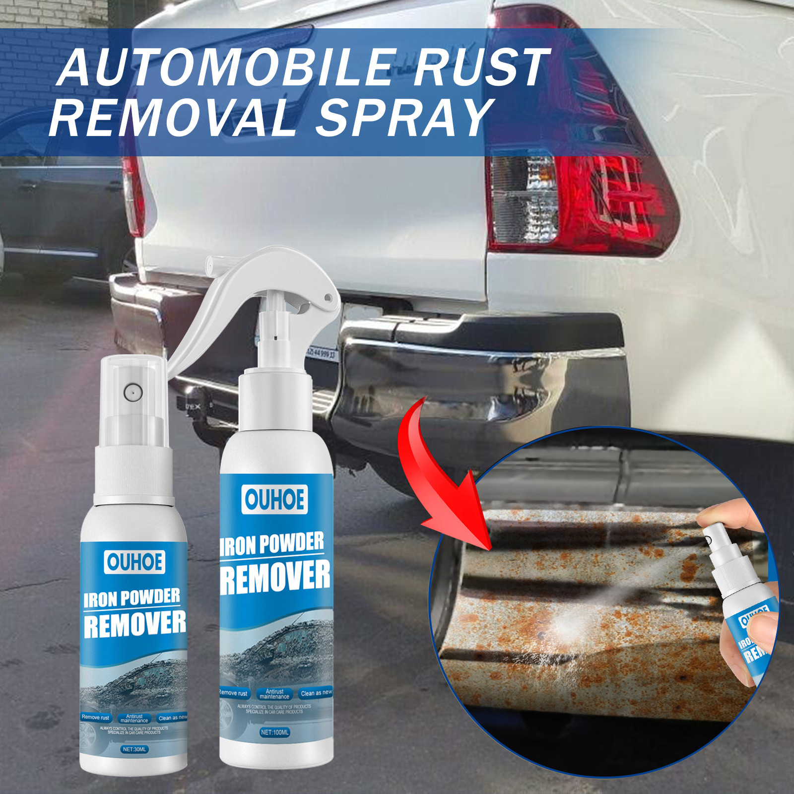 🔥Last Day Promotion 50% OFF🔥Car Rust Removal Spray-Buy 2 Get 1 Free