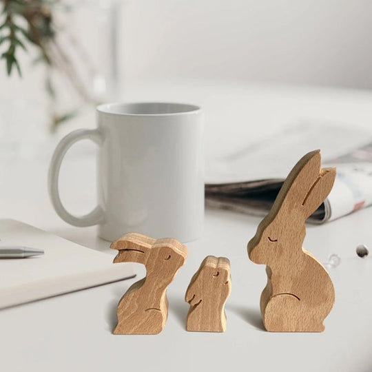 animal wood ornaments