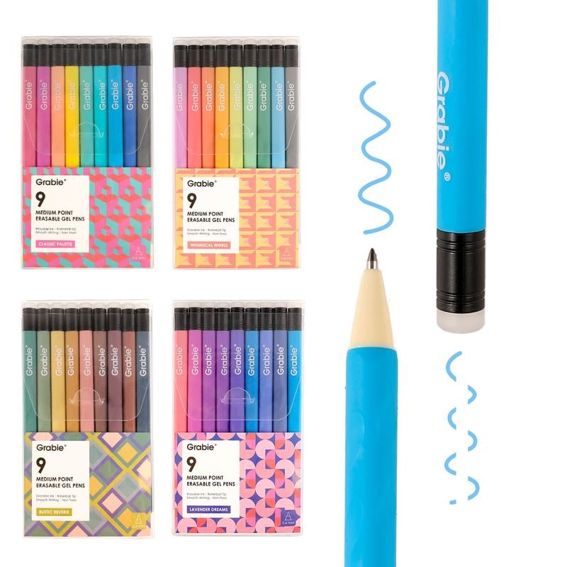 🔥LAST DAY SALE 50% OFF-✏️Grabie Medium Point Erasable Gel Pen Set
