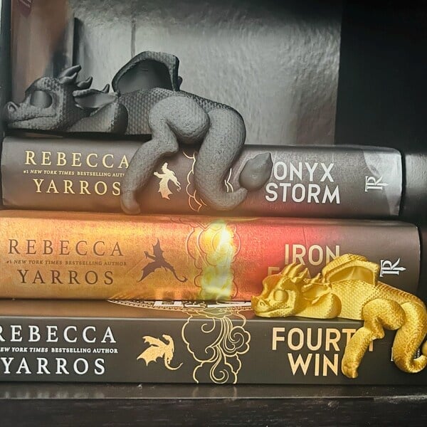 🔥🔥2025 Mother's Day Gift 49% Off--📚3D Printing Sleeping Bookshelf Dragon