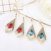 (Summer Hot Sale- 50% OFF) Rhombus Sapphire Earrings- BUY 2 FREE SHIPPING