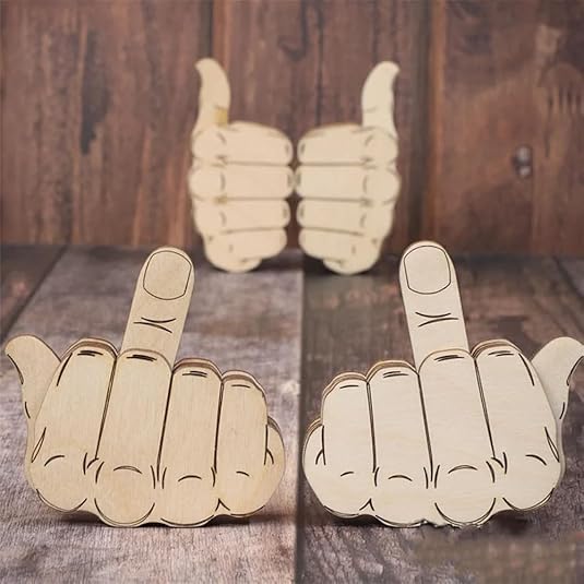 🎅Christmas Sale 49% OFF🎄🤣Funny Wooden Middle Finger