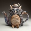 🎁HANDMADE ART CAT TEAPOT-BUY 2 FREE SHIPPING