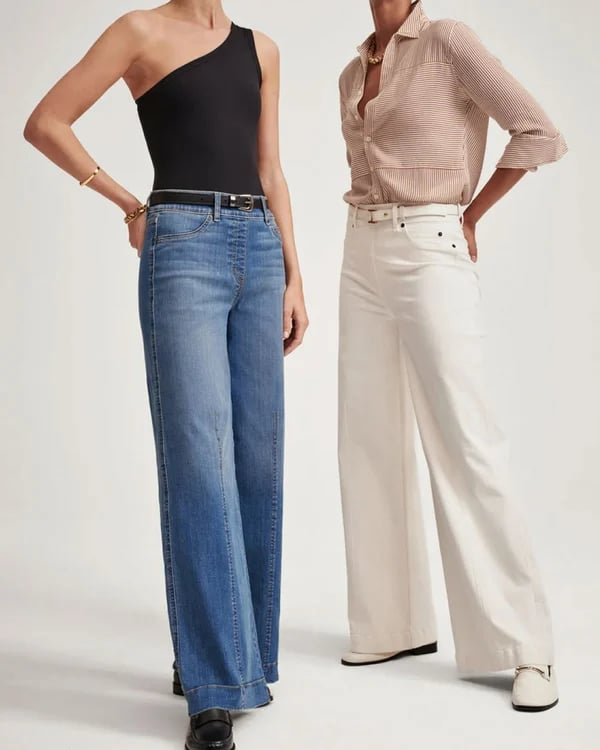 (💝2023 The latest version Save 60%OFF)Seamed Front Wide Leg Jeans(Buy 2 get extra 10%OFF&Free Shipping)