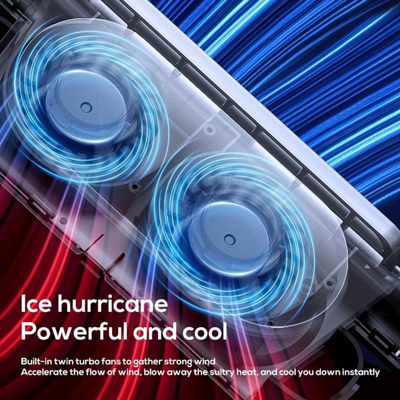 🎁TikTok Last Day Sale - 70% OFF🎉Car Seat Fan USB Plug-in Dual Turbo High Wind Power Car Interior Rear Pillow Car Fan