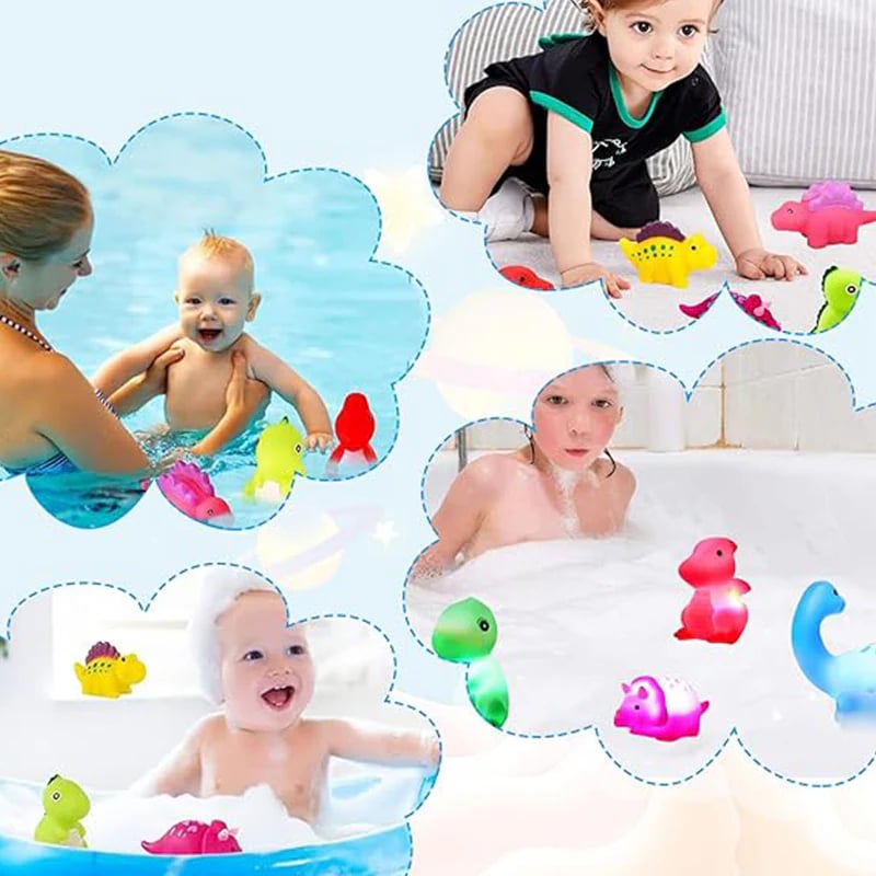 🎁TikTok Last Day Sale - 70% OFF🔥 Glowing Dinosaur Shaped Bath Toy