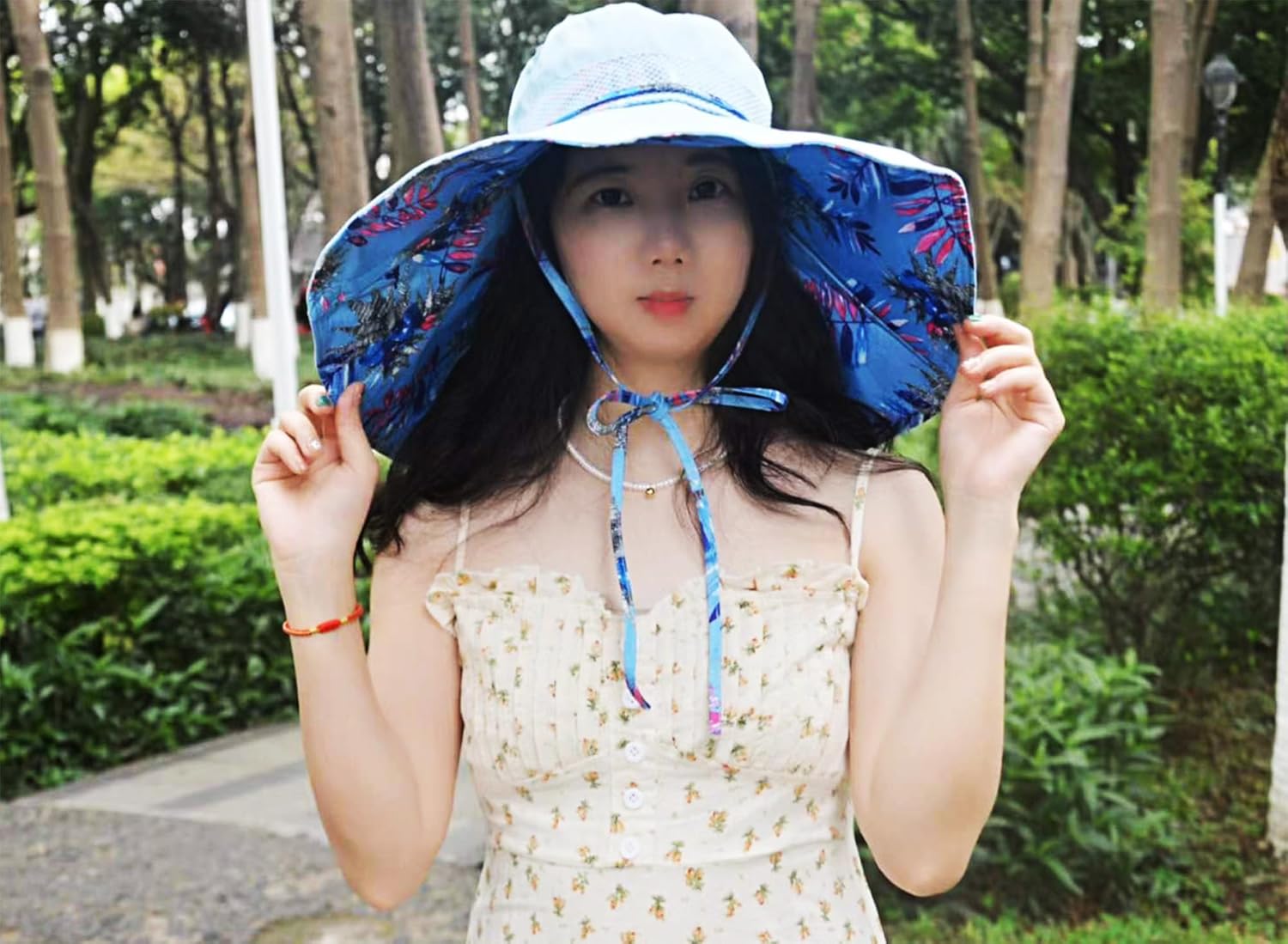 Packable Large Brim Sun Hat for Women - 6.7