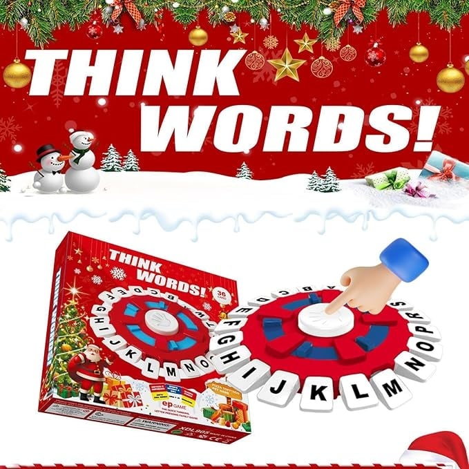 🎅Christmas Sale 49% OFF🎄🔥Word Game | Fast-Paced Family Board Game | Learning Game Great for All Ages🔥