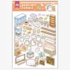 Sticker Play Scenes, Make A Grocery Store|Library|Buffet|Bakery|Bathroom|Panda Room