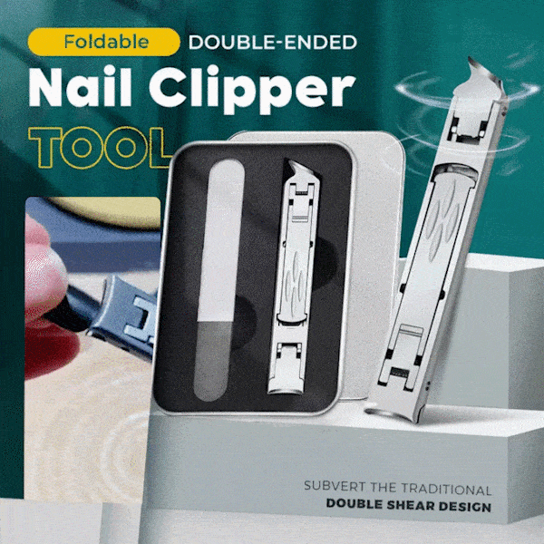 (🔥Last Day Promotion - 48% OFF) Foldable Double-Ended Nail Clipper Tool