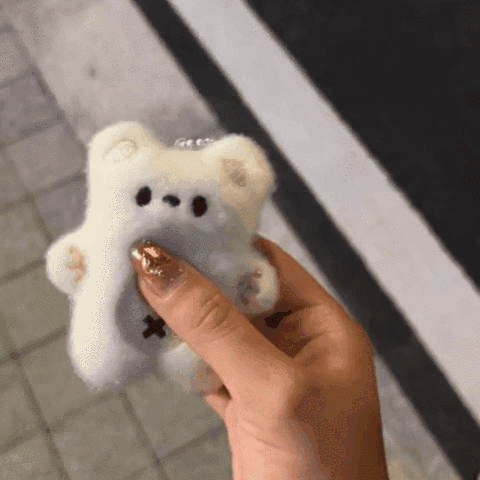 (🔥Last Day Promotion 50% OFF)Handmade-Chirping Bear Keychain Finished Product: Cute Chirping Bear Toy, Perfect Couple Gift