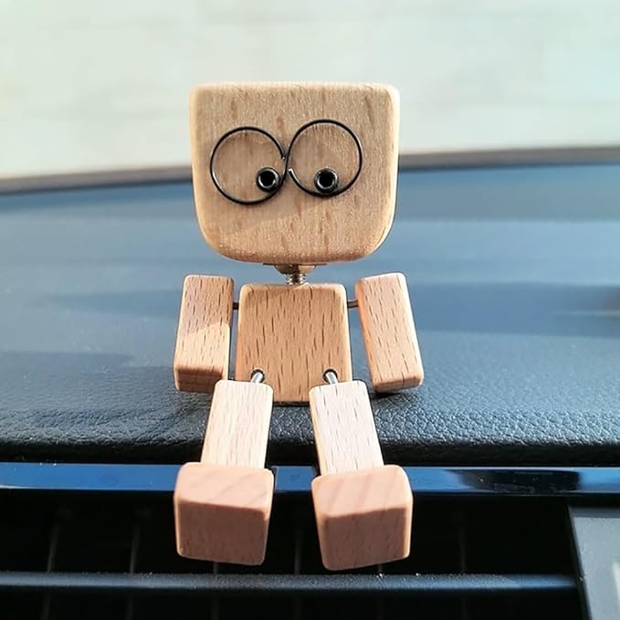 🔥Last Day Promotion 70% OFF🔥Charming Little Wooden Figure with 12PCS Magnetic Expressions