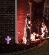 💝American Flag Eternal Light Cross In Memory of a Favorite Person