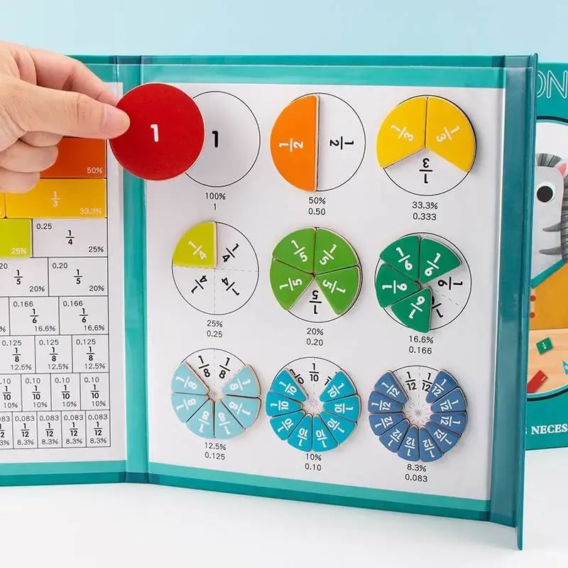 ⏰LAST DAY SALE 50% OFF💥Magnetic Fraction Demonstration Book