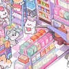 3D Puppy Restaurant Bakery Shop Convenience Store Sticker Scenes