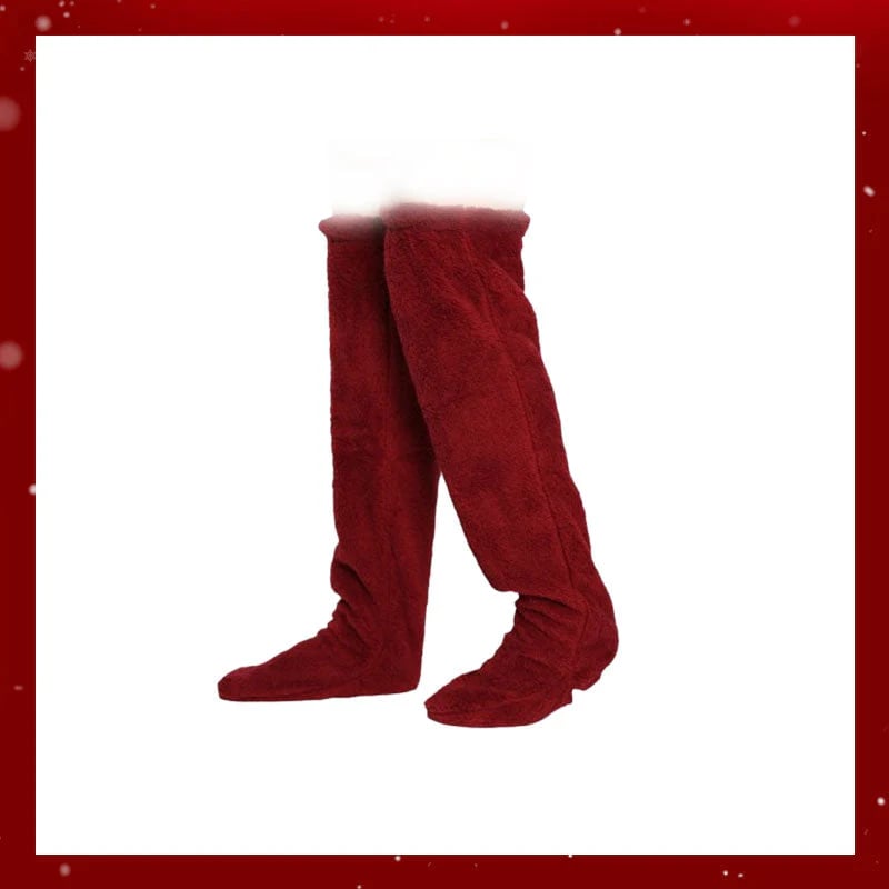 🎄TikTok Christmas Sale -70% OFF💕Comfort Plush Fleece Knee Socks For Christmas❄️🎅