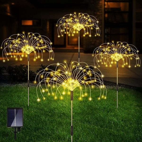 (🔥Last day promotion-49% OFF) Waterproof  Solar Garden Fireworks Lamp