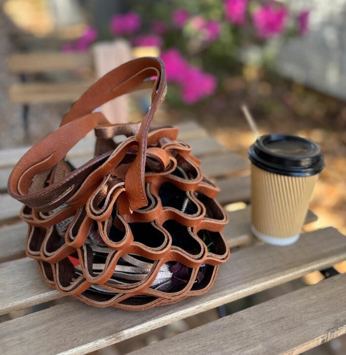 🔥Last Day 57% OFF🔥The Zest Bag - Handmade Leather Folding Tote Bag
