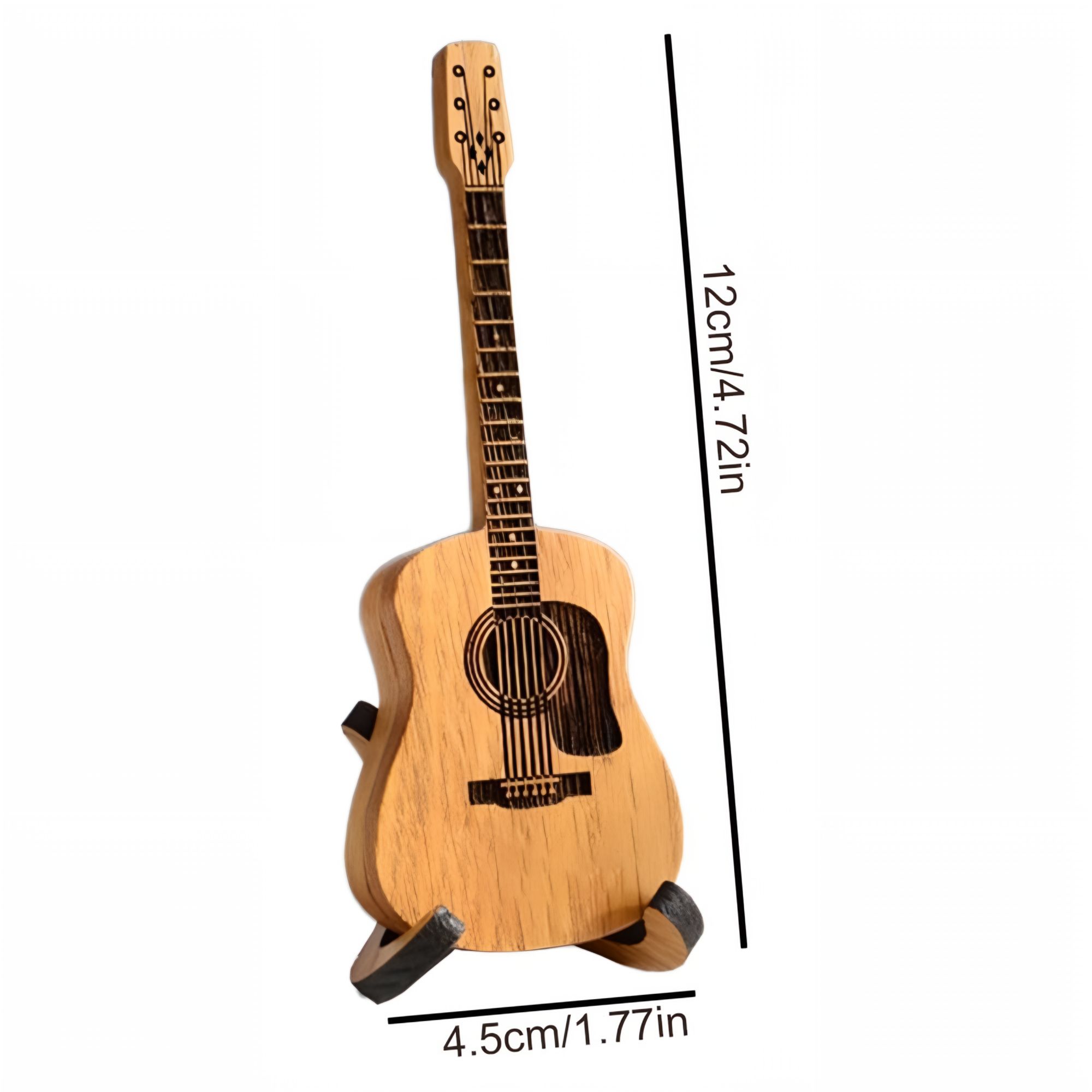 🔥Heißer Verkauf 49% Rabatt🎸Holz-Pickbox mit Ständer