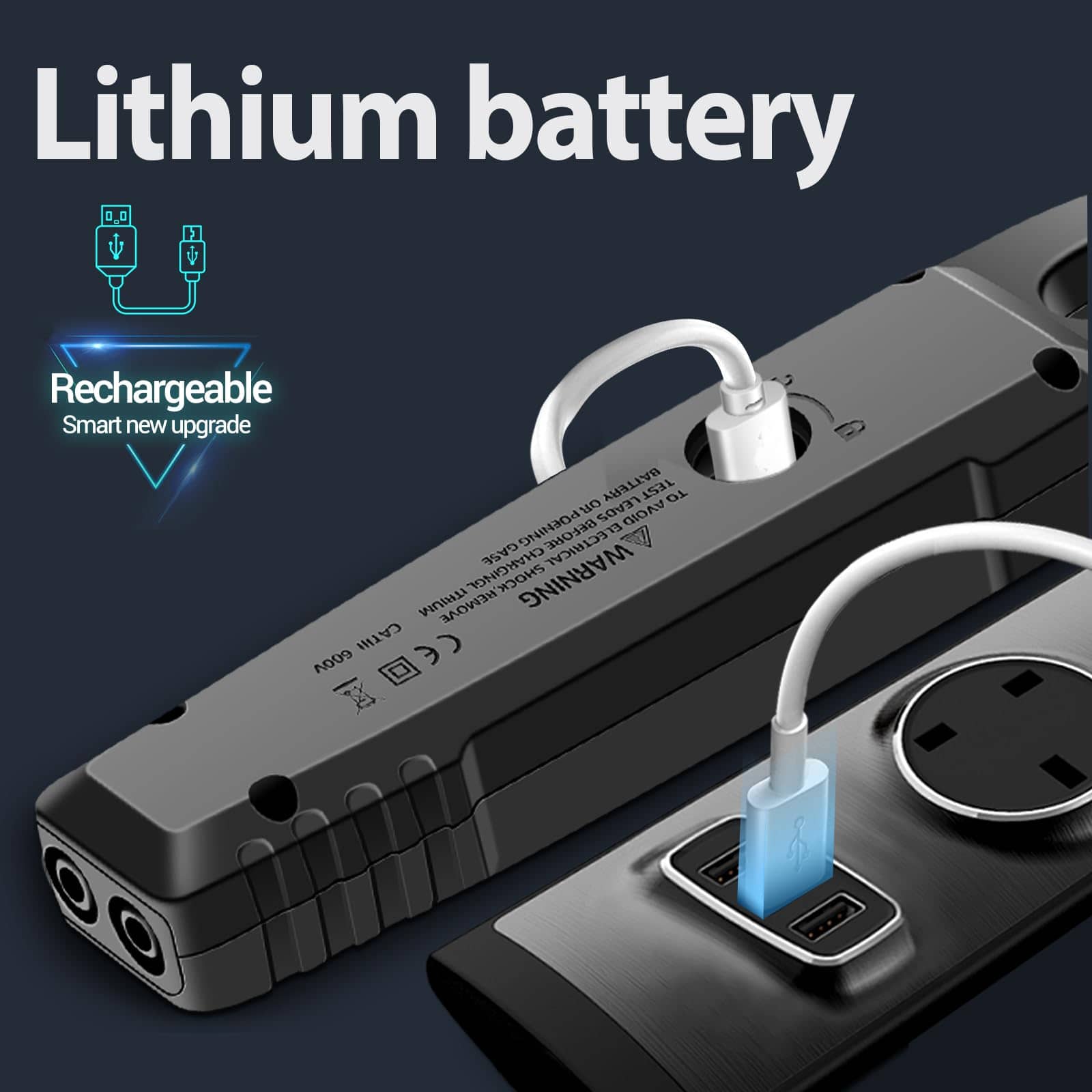 🎁TikTok Last Day Sale - 70% OFF🧰⚡ Rechargeable TRMS Clamp Multimeter