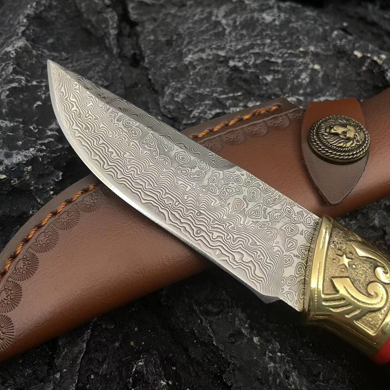 𝓔𝓭𝓰𝓮𝓑𝓸𝓻𝓷®Maple Forest Hunter Straight Knife