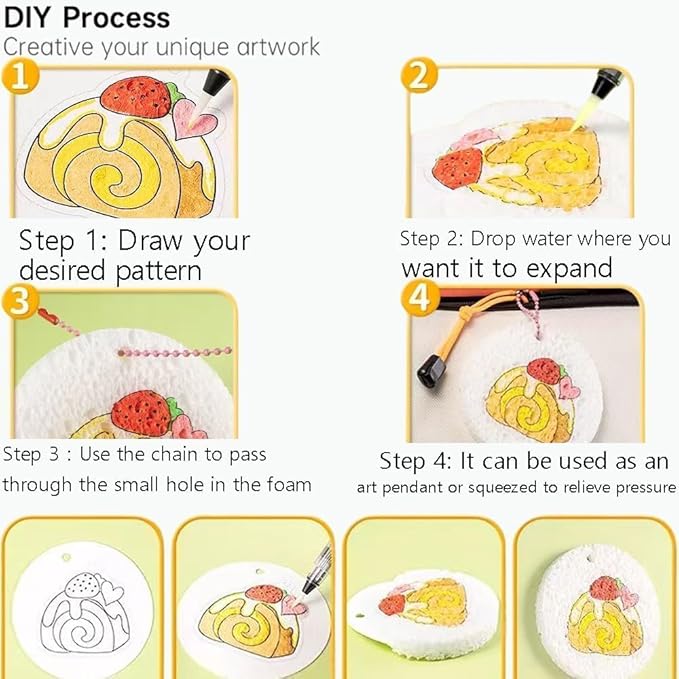😃 Great Summer Activity Idea! – Magic 3D Foam Texture Painting Kit 🎨✨