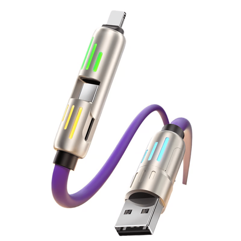 🔥4-in-1 USB Charging Cable MFish Fast Charging MAX 240W