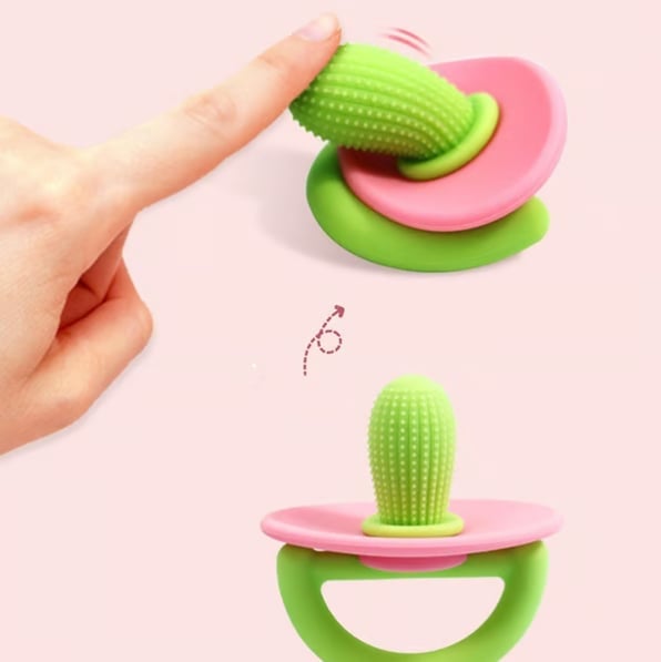 🎄TikTok Christmas Sale -70% OFF✨2Pcs Anti-fingers Soothing Silicone Teething Pacifier