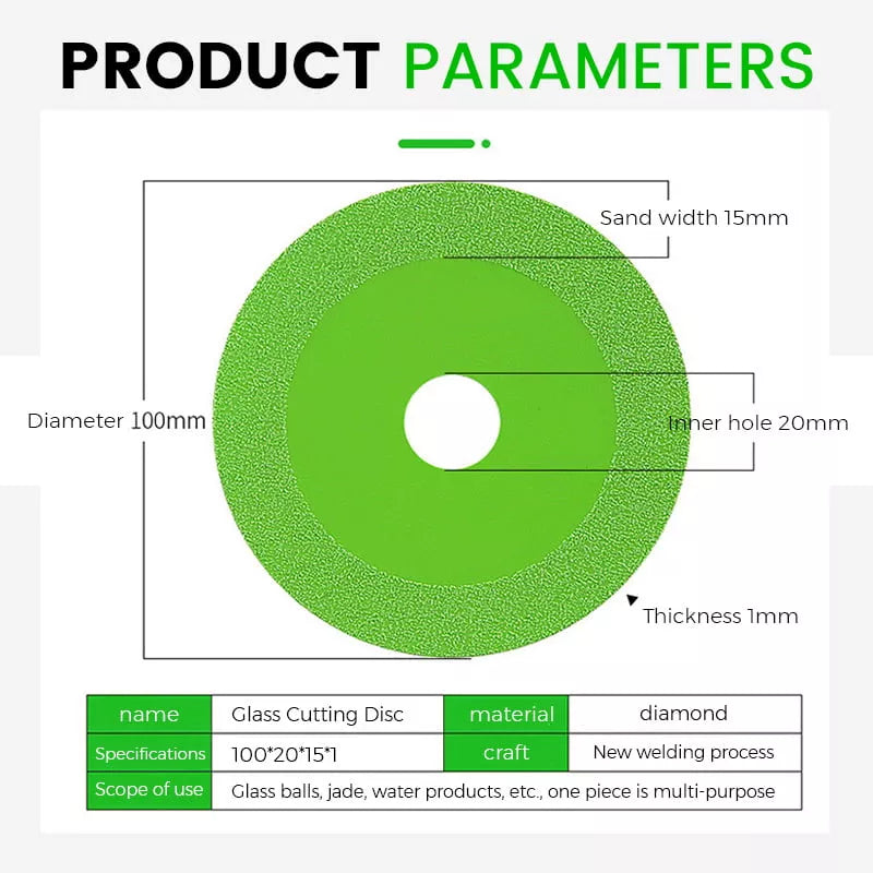 (🔥Last Day Promotion- SAVE 48% OFF)GLASS CUTTING DISC--buy 3 get 2 free(5pcs)