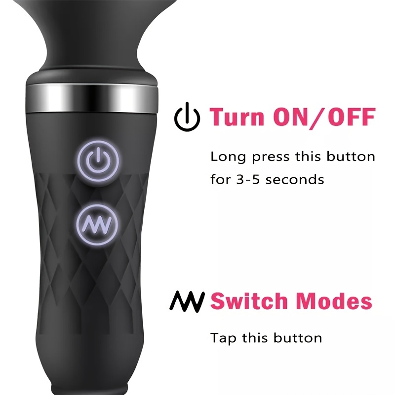 SHEMESIX - Powerful Dildo Vibrator Female AV Wand Stimulating Clitoris G-Spot Anal Plug Bead Dual Motor