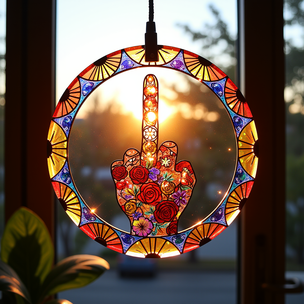 🔥This Week's Special Offer 49% OFF / Middle Finger Suncatcher