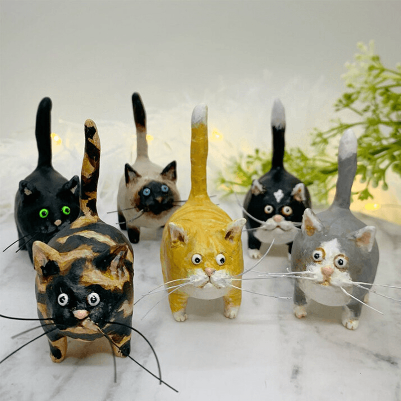 🎁Early Christmas Sale- 48% OFF - Kitty Miniature Sculpture(🔥🔥BUY 4 GET 2 FREE&FREE SHIPPING)